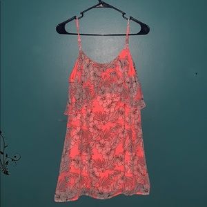 bright pink flower dress